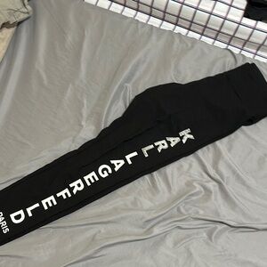 Karl Lagerfeld Black Leggings with White Lettering